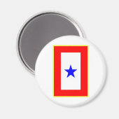 Aimant Mère étoile bleue (Recto/Verso)