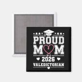 Aimant Mère fière d'une major de promotion 2026  (Recto/Verso)