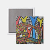 Aimant Mère Giraffe (Recto/Verso)