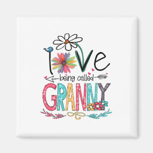 Aimant Mère J'Aime Être Appelée Granny Sunflower Naissanc