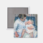 Aimant Mère sur le point de laver son enfant endormi, Cas (Recto/Verso)