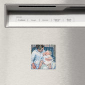 Aimant Mère sur le point de laver son enfant endormi, Cas (In Situ (Lave-vaisselle))