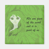 Aimant Mère Terre (réveil) (Devant)