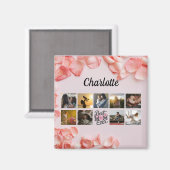 Aimant Mère's Photo Collage Script Best Mom Ever (Recto/Verso)