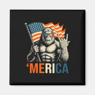 Aimant ‘merica Gorilla Flag Sungles Funny Patriotic 