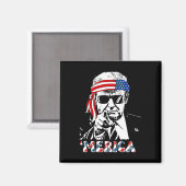Aimant Merica Trump 4 juillet heureux Trump Drapeau améri (Recto/Verso)