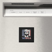 Aimant Merica Trump 4 juillet heureux Trump Drapeau améri (In Situ (Lave-vaisselle))