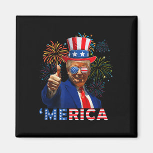 Aimant Merica Trump Sungles 4 juillet drôle Bière Drinki
