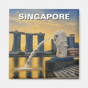 Aimant Merlion Singapour