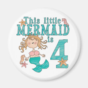 Aimant Mermaid 4e anniversaire