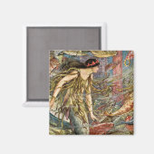 Aimant Mermaid Art victorien par H J Ford (Recto/Verso)