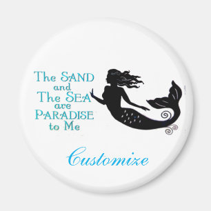Aimant Mermaid de plage de sable et de mer Thunder_Cove