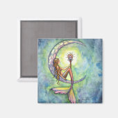 Aimant Mermaid Imaginaire Fairy Art par Molly Harrison (Recto/Verso)