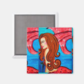 aimant mermaid roux (Recto/Verso)