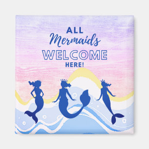 Aimant Mermaid Trio   Tous les sirènes de bienvenue