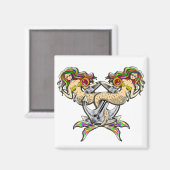 Aimant Mermaids - Design nautique pour les amoureux des o (Recto/Verso)