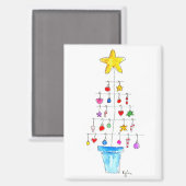Aimant Merry and Bright Tree (Recto/Verso)