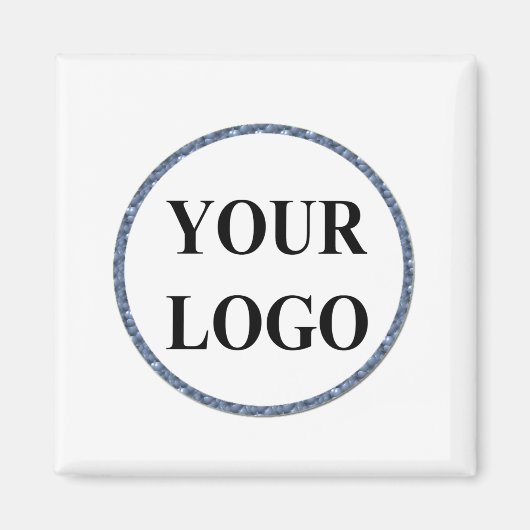 Aimant Merry Bright Modern Cute Christmas Holiday Logo (Devant)