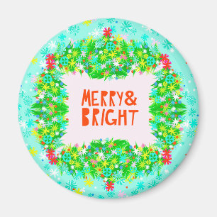 Aimant Merry & Bright Wreath