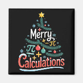 Aimant Merry Calculations Funny Math Teacher Christmas (Devant)