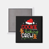 Aimant Merry Christmas Cookie Baking Crew Ginger Santa Pa (Recto/Verso)