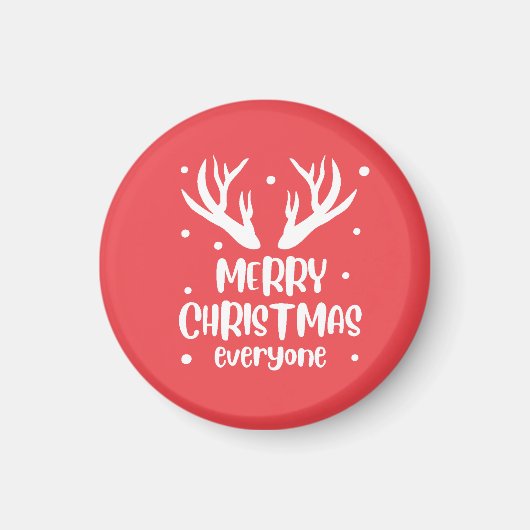 Aimant Merry Christmas Everyone (Devant)