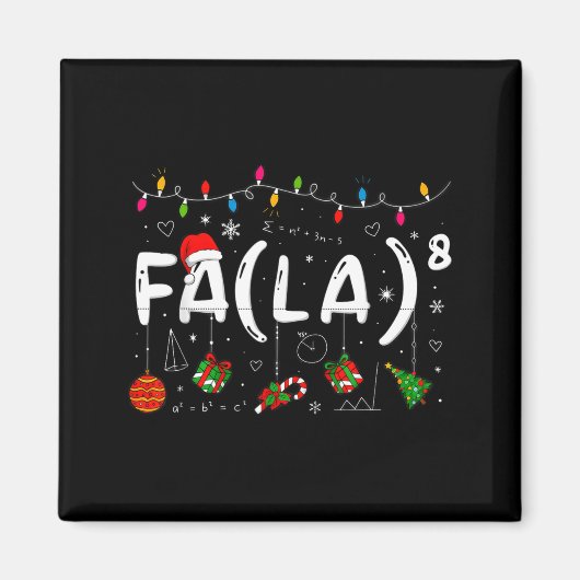 Aimant Merry Christmas Math Teacher Christmath For Men Wo (Devant)