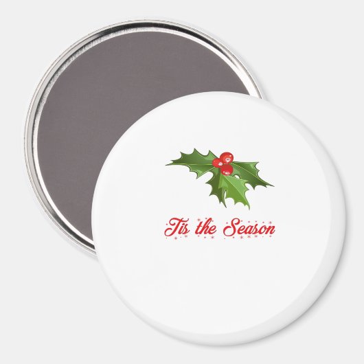 Aimant Merry Christmas Mistletoe (Recto/Verso)