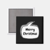 Aimant Merry Christmas Speech Bubble (Recto/Verso)