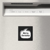 Aimant Merry Christmas Speech Bubble T Shirt (In Situ (Lave-vaisselle))