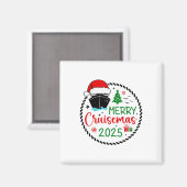 Aimant Merry Cruisemas Santa Hat Cruise Ship Christmas Cr (Recto/Verso)