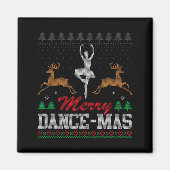Aimant Merry Dance-mas Ballet Dancer Ugly Christmas Balle (Devant)