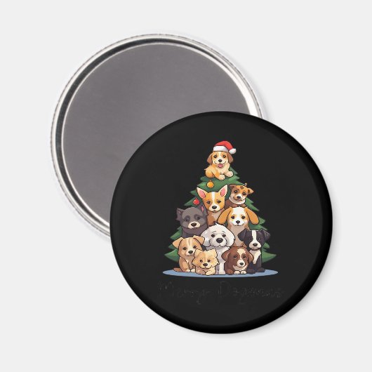 Aimant MERRY DOGMAS T-shirt surdimensionné (Recto/Verso)