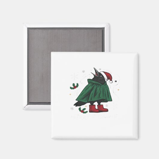 Aimant Merry F-Caw-F Classic Funny Graphic (Recto/Verso)