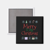 Aimant Merry Foring (f) Noël Funny Sarcastic Quo (Recto/Verso)