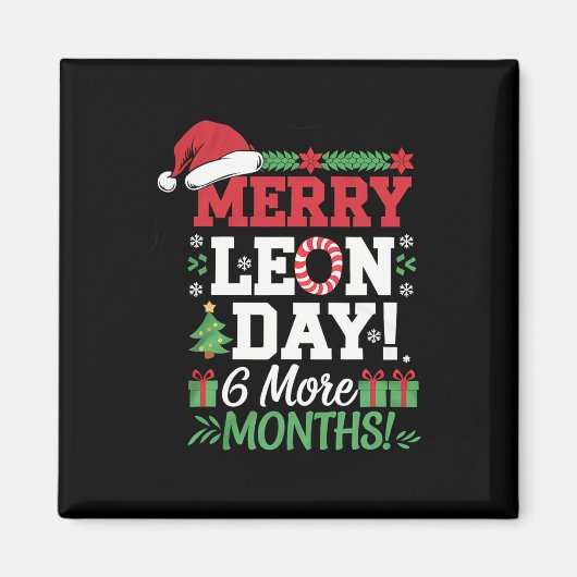 Aimant Merry Leon Day Noel Ckwards Funny Christmas Counte (Devant)