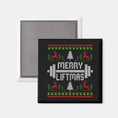 Aimant Merry Liftmas - Trainer Ugly Style Christmas  (Recto/Verso)