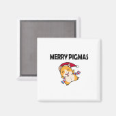 Aimant Merry Pigmas Face Mask Funny Guinea Pig Christmas  (Recto/Verso)