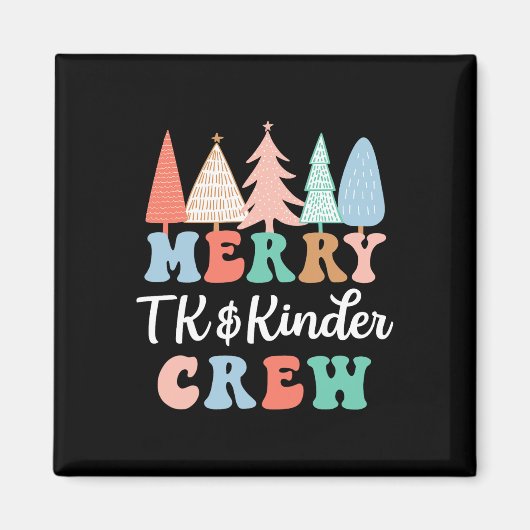 Aimant Merry TK et Kinder Crew Enseignant de la maternell (Devant)