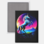 Aimant Merveilleuse Licorne Colorée Sauvage (Recto/Verso)