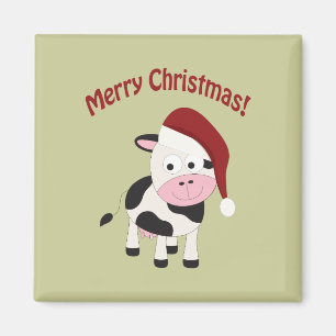 Aimant Merveilleuse vache de Noël