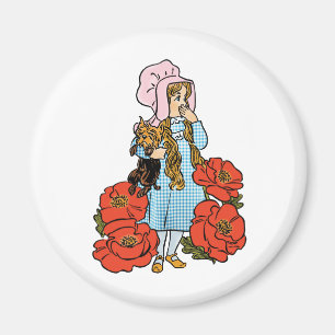 Aimant Merveilleux Magicien d'Oz, Dorothy, Fleurs de Pavo