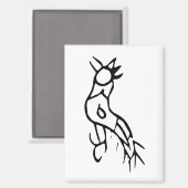 Aimant Merveilleux Zodiac-Rooster Chinois#001- (Recto/Verso)