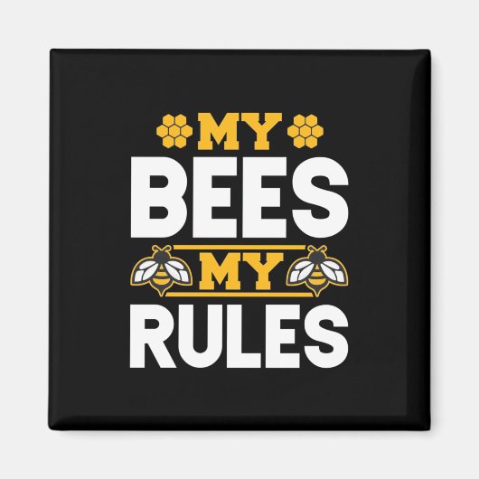 Aimant Mes abeilles mes règles (Devant)