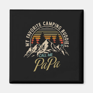Aimant Mes copains de camping préférés m'appellent Papa V