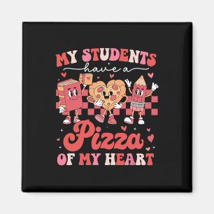 Aimant Mes élèves ont une pizza de mon cœur Professeur Va