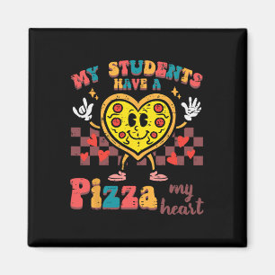 Aimant Mes élèves ont une pizza Saint-Valentin professeur