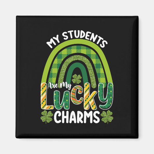 Aimant Mes élèves sont mes porte-bonheur Saint-Patrick (Devant)