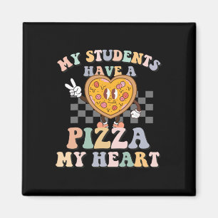 Aimant Mes Étudiants Ont Une Pizza-Mon coeur