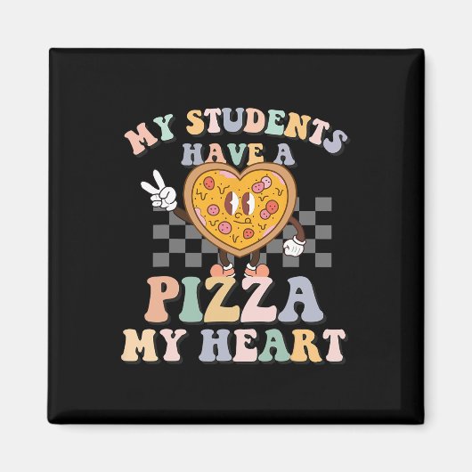 Aimant Mes Étudiants Ont Une Pizza-Mon coeur (Devant)